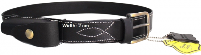 hide & chic – wholesale Bälte - Unisex – Hide & Chic Stockman’s Läderknivbälte med knivfodral. Svart eller Brun. Stil: 4101417