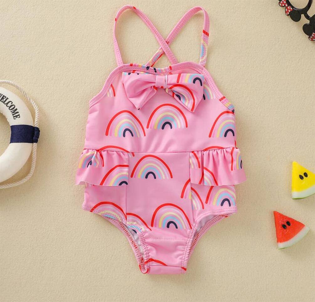 Fennco Styles – wholesale One-piece swimsuit – Kids – Fun Patterned Ruffled One-Piece Baby Swimsuit11