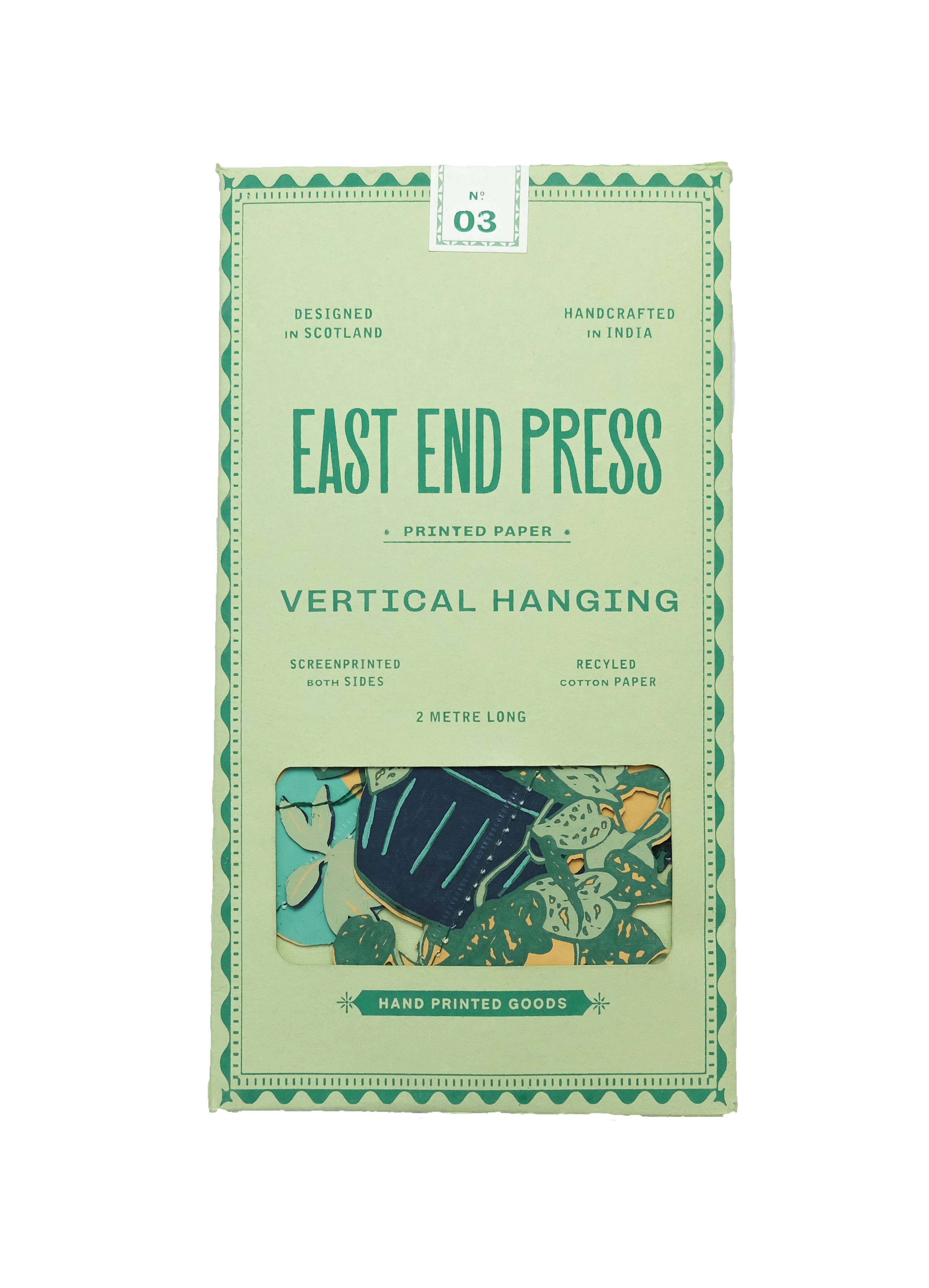 East End Press - Venta al por mayor Banderines/guirnaldas - Colgante de pared vertical Houseplants3