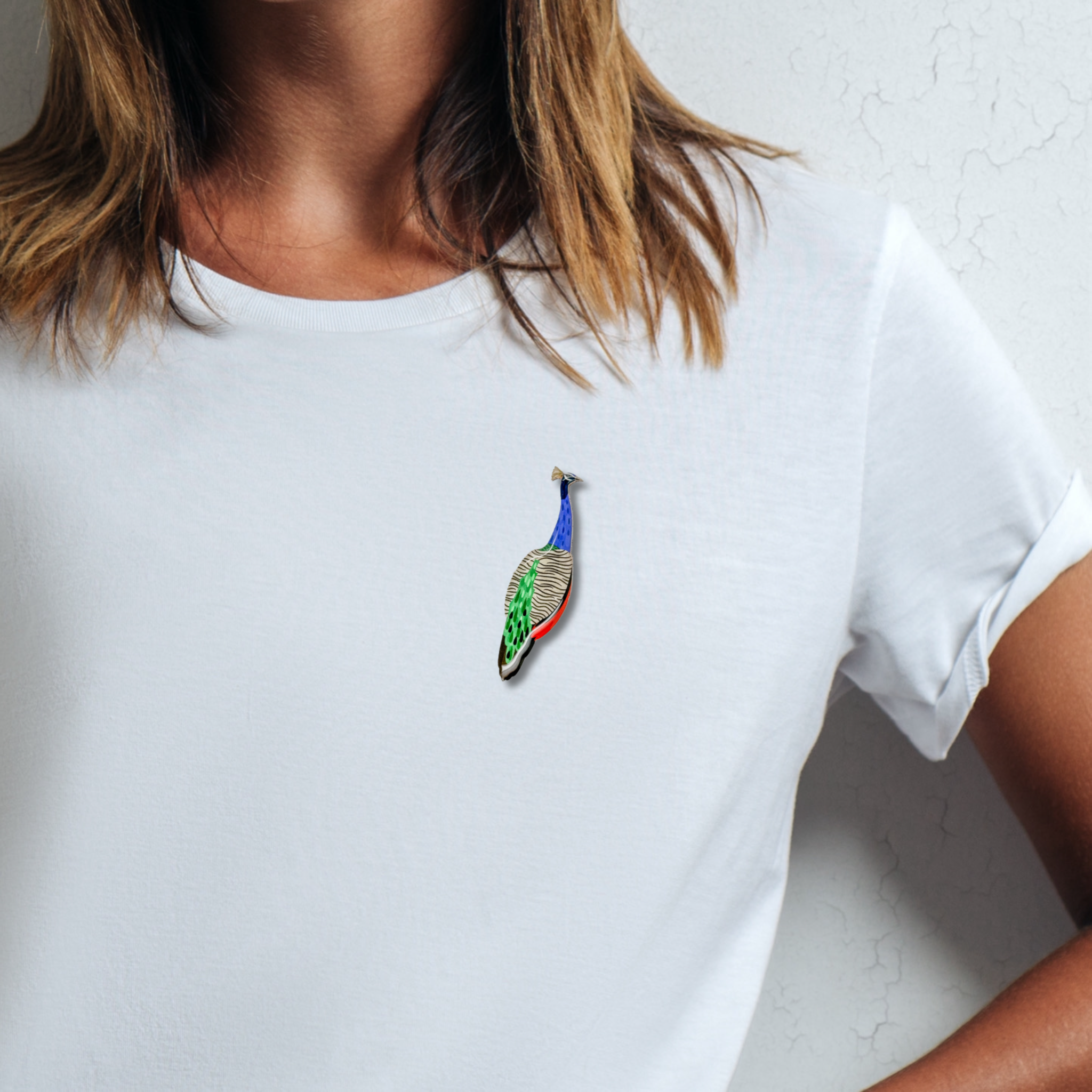 Selatan – Engroshandel Broche – Indisk Peafowl2