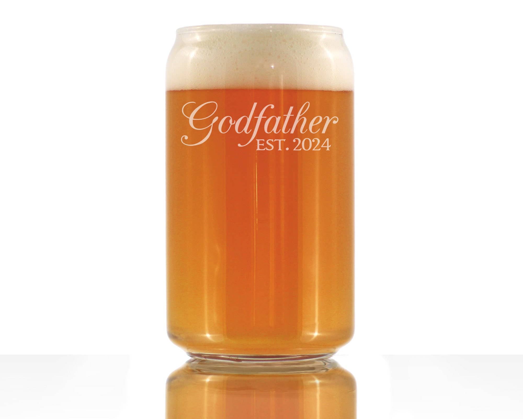bevvee – wholesale Beer glass/mug – Decorative 2024 New Godfather Beer Can Pint Glass -  Gifts1