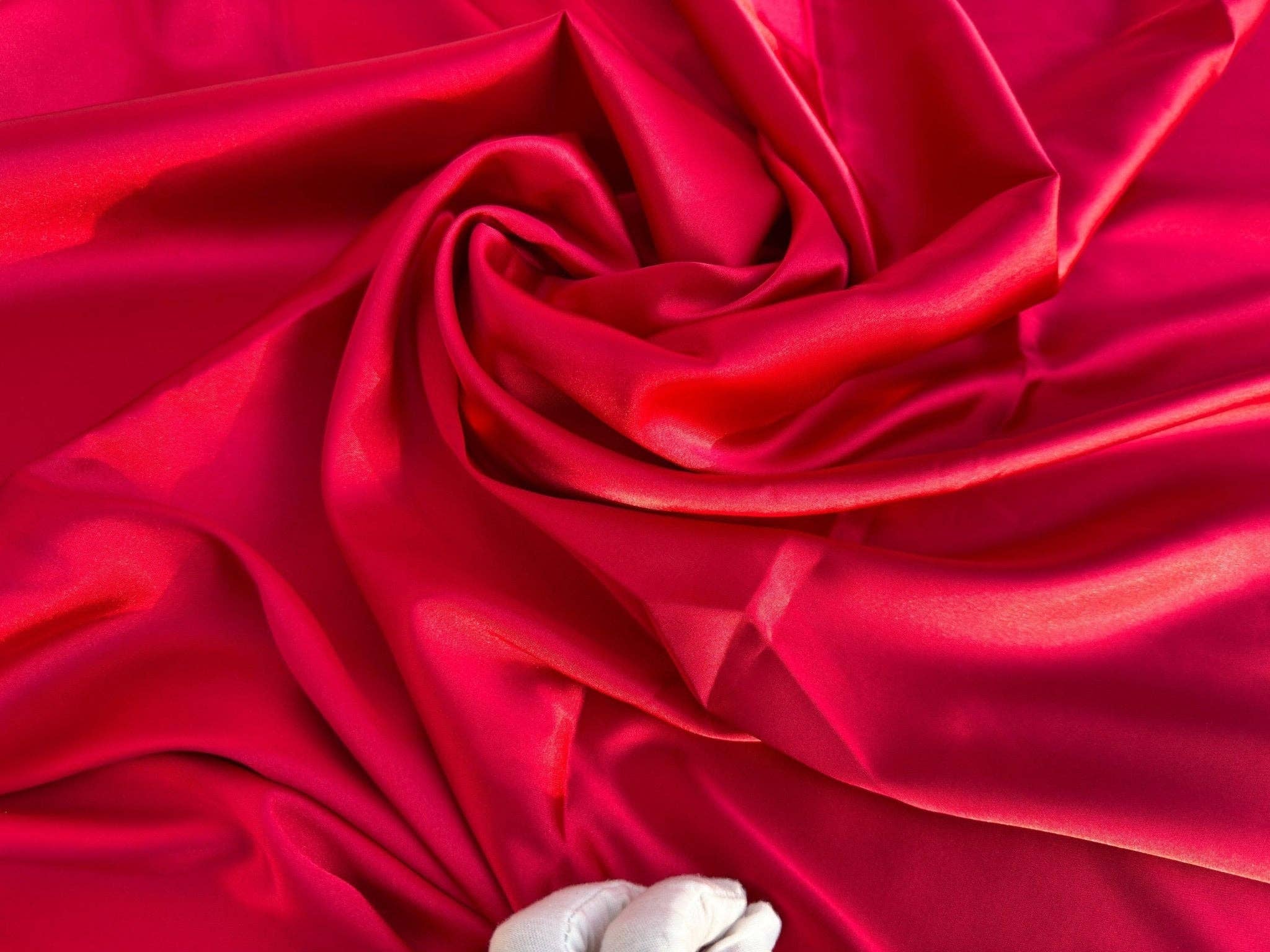 GalaTextile - Wholesale Fabric - Red Satin Stretch Charmuse, Silk Charmuse Fabric, Stretch Satin Fabric,Red Luxury Silk Satin Charmuse,Light Weight Sold By The Yard 581
