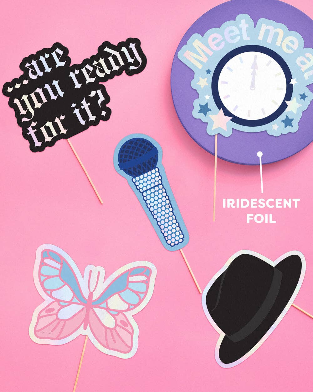 xo, Fetti - Vente Décalcomanie – décorations de fête - I'm the Problem Props - Set de 26 pièces pour photomaton3