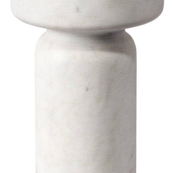 White Marble Apollo Candleholder for wholesale by LOOMLAN