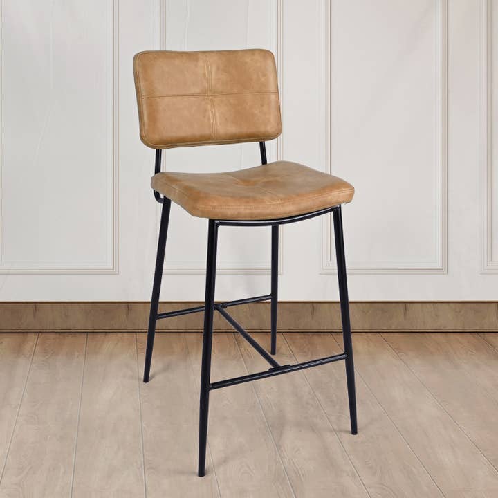 26.7in Modern Faux Leather Bar Stool for wholesale by 39F Inc.