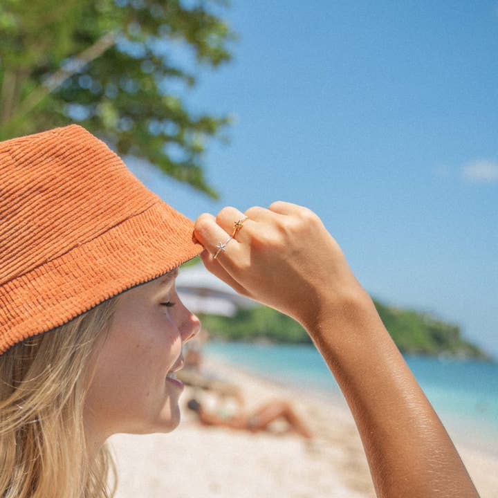 Pineapple Island - Wholesale Band/stacked ring - Siladen Starfish Adjustable Ring1