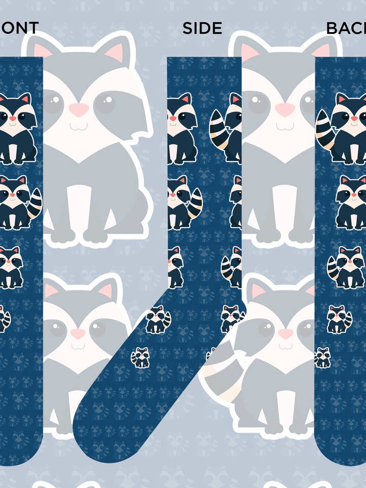 Savvy Sox - Wholesale Socks - Unisex - Fuzzy Racoon