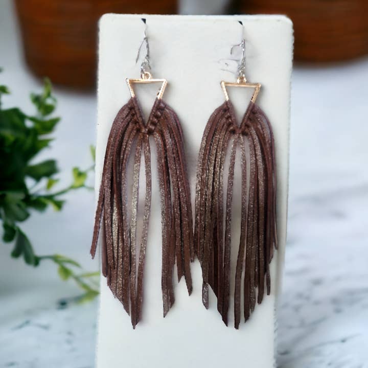 Dark Brown Larks Knot Fringe for wholesale by Bushleys Beauties, LLC