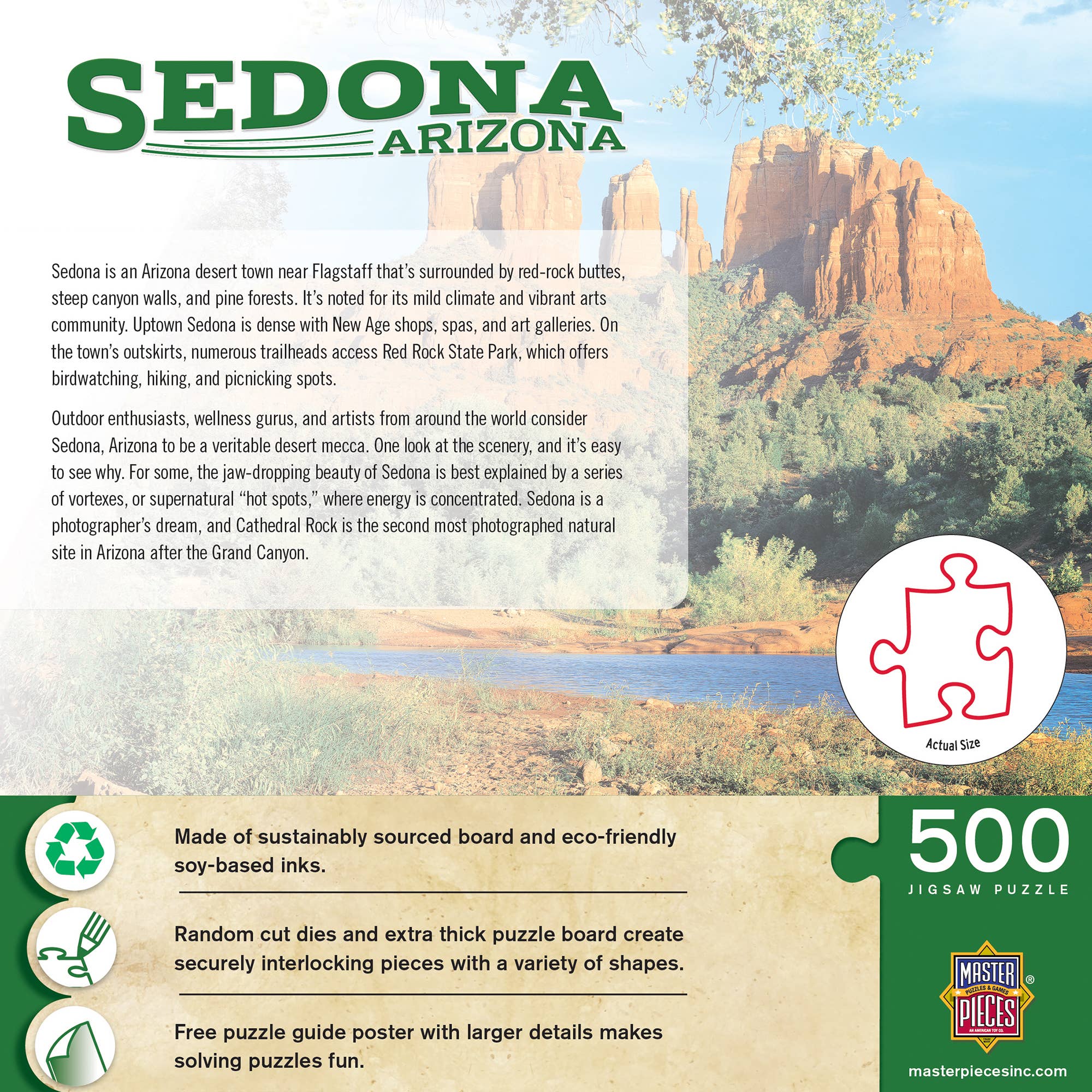Masterpieces Puzzles - Wholesale Puzzle - Adult - Sedona, Arizona 500 Piece Puzzle2