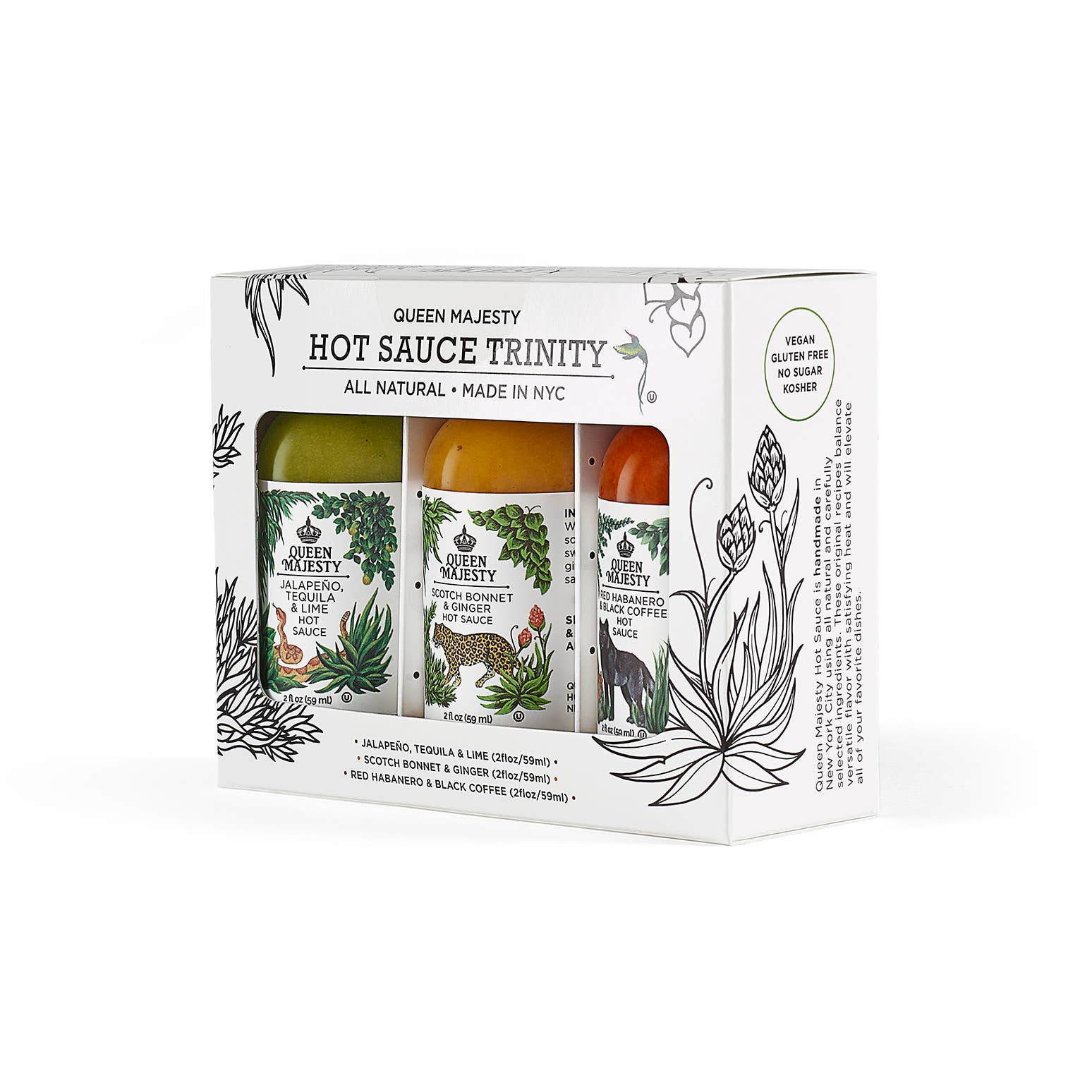 Queen Majesty Hot Sauce - Wholesale Hot Sauce - 2oz Hot Sauce Trinity2