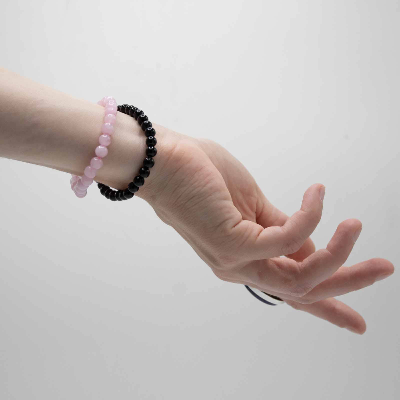 AWGifts Europe - Wholesale Beaded Bracelet - Gemstone Manifestation Bracelet -Black Agate - Protection3