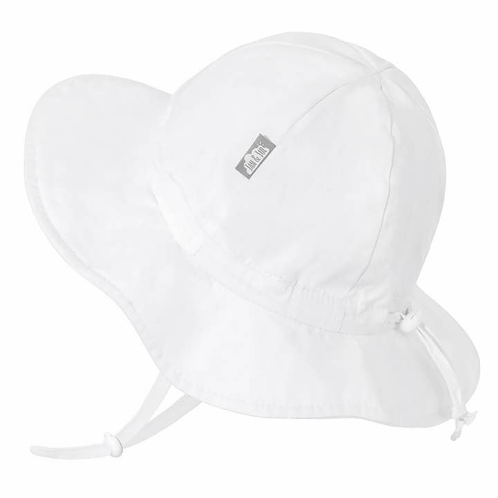 Jan & Jul - Wholesale Sun Hat - Kids - White | Cotton Floppy Sun Hat