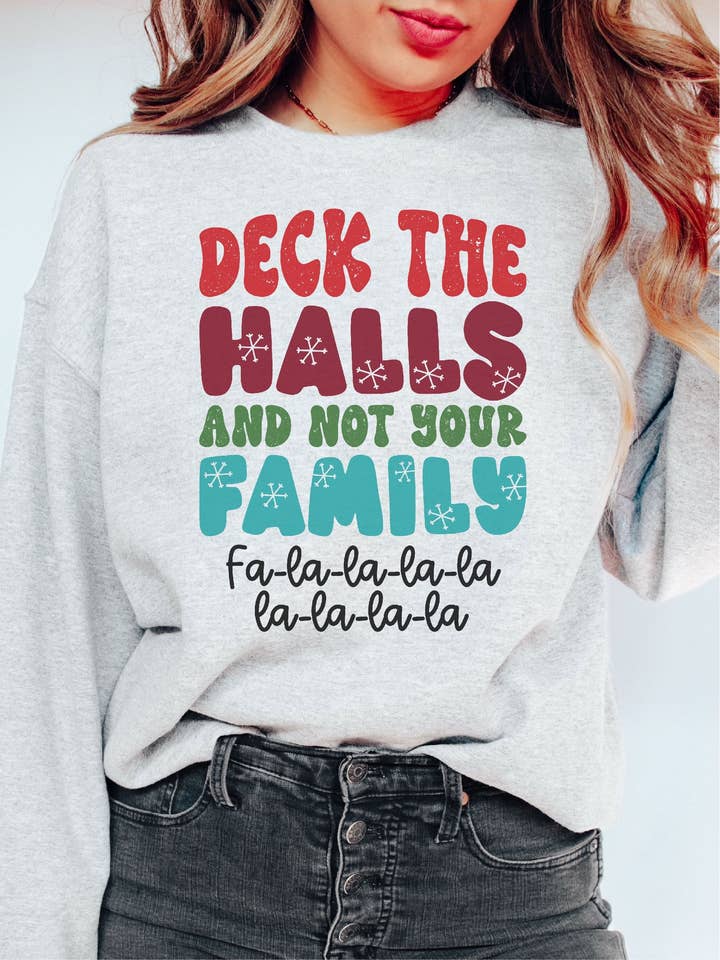 Deck The Halls And Not Your Family Fa-La-La for wholesale by Hectic Rebellion