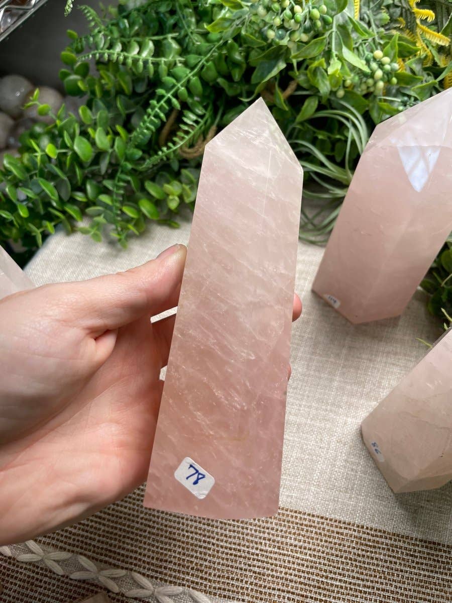 Copper Ashes - Wholesale Spiritual Stone/Crystal - Rose Quartz Tower2