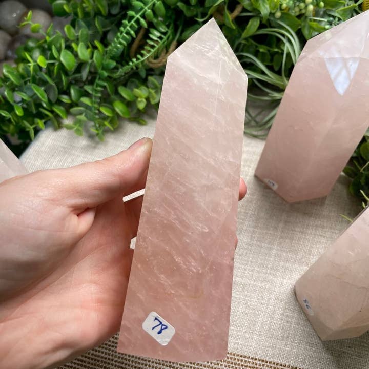 Copper Ashes - Wholesale Spiritual Stone/Crystal - Rose Quartz Tower2