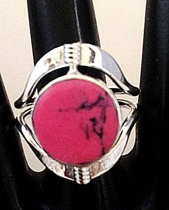 Costello International - Wholesale Cocktail/Statement Ring - Flip Large Semi-Precious Stone Inlaid Rings22