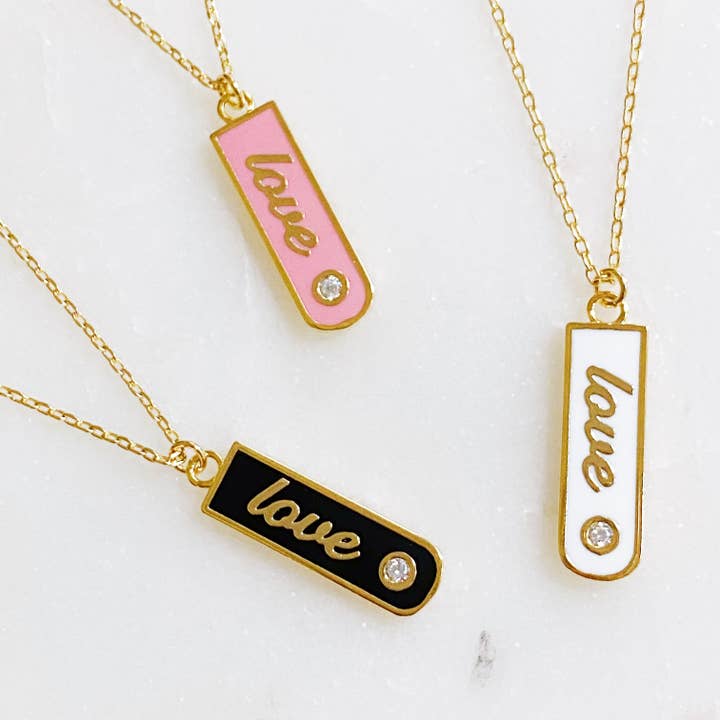 Love Drop Bar Necklace for wholesale by Ellison+Young