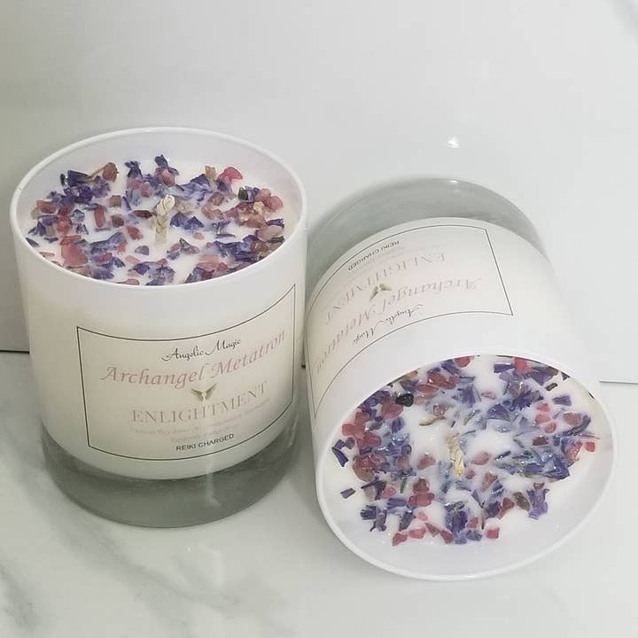Angelic Magic - Wholesale Jar/filled candle - Archangel Metatron (ENLIGHTMENT) Soy Candle 11oz