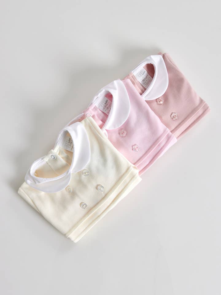 Amorim Gerações, LDA - Vendita all'ingrosso Tutina - Neonati - Bottoni per bambina Babygrow Cotton 2510B