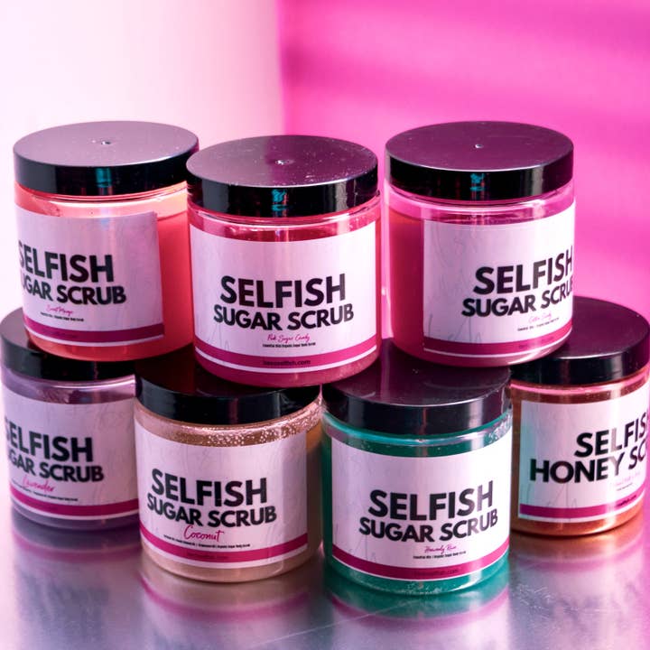 Body Sugar Scrub "Cotton Candy" for wholesale by BE So Selfish