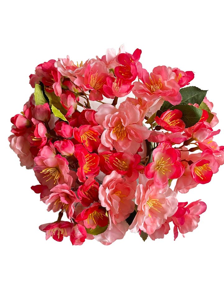 BLOSSOM TABLE WREATH, 8.66", ROSE for wholesale by Select Artificials, Inc.