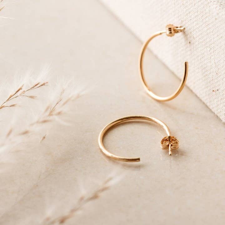 Cerchi in oro Crescent Moon per la vendita all'ingrosso da parte di Shiny Soul Creations