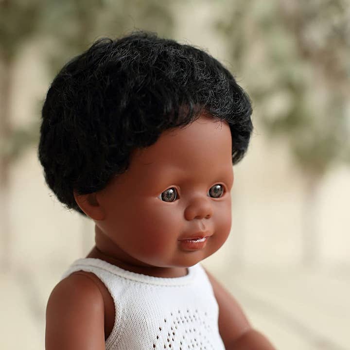 Blød Krop Sort Hår Baby Doll Dreng AfroAmerikansk Anatomisk for engroshandel hos KsmToys
