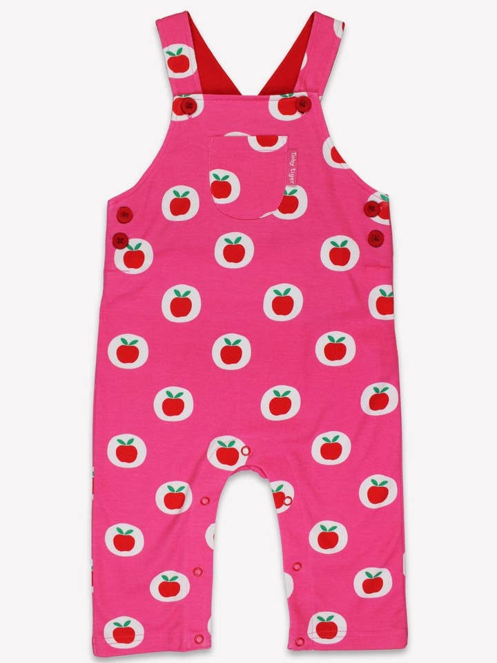 Peto infantil de algodón orgánico con estampado de manzanas para venta al por mayor de Toby Tiger GmbH
