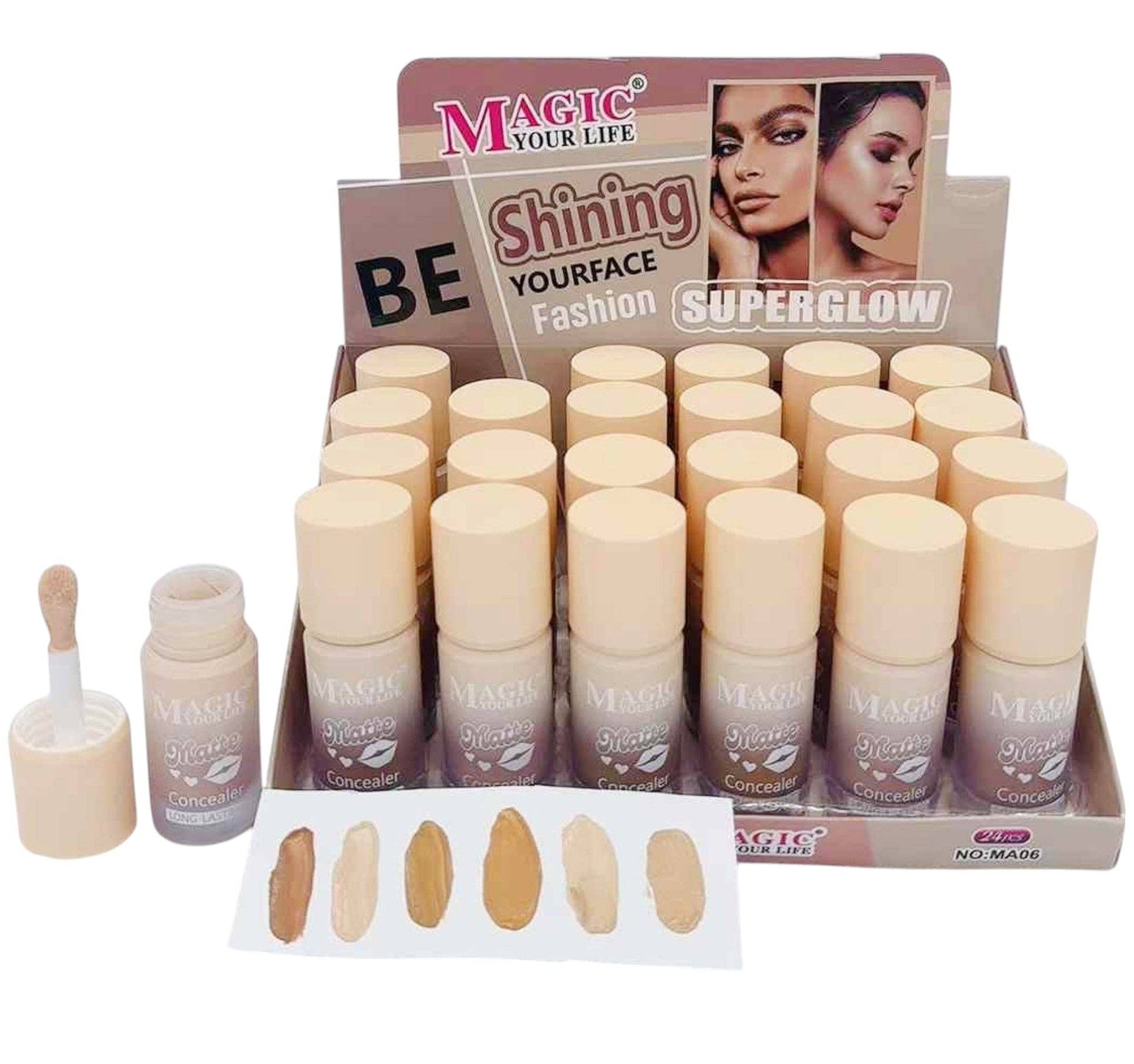ASSORTED Magic Your Life Super Glow Matte Concealer MA06 (24PC) for wholesale on Faire3