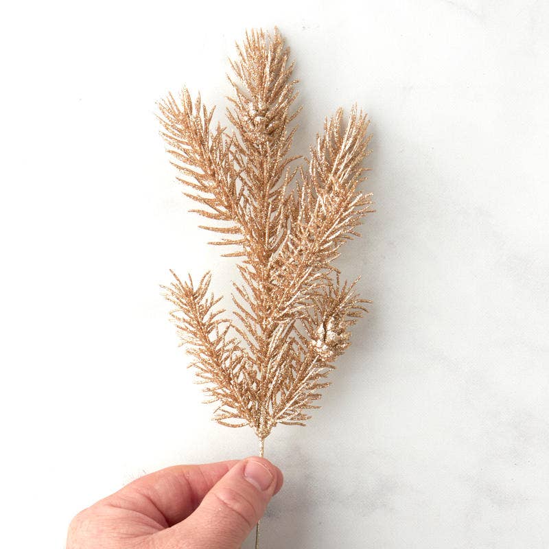 Factory Direct Craft - Venta al por mayor Árboles de Navidad artificiales - Rama de Pino Artificial con Ángel y Purpurina Dorada de 11-1/2"3