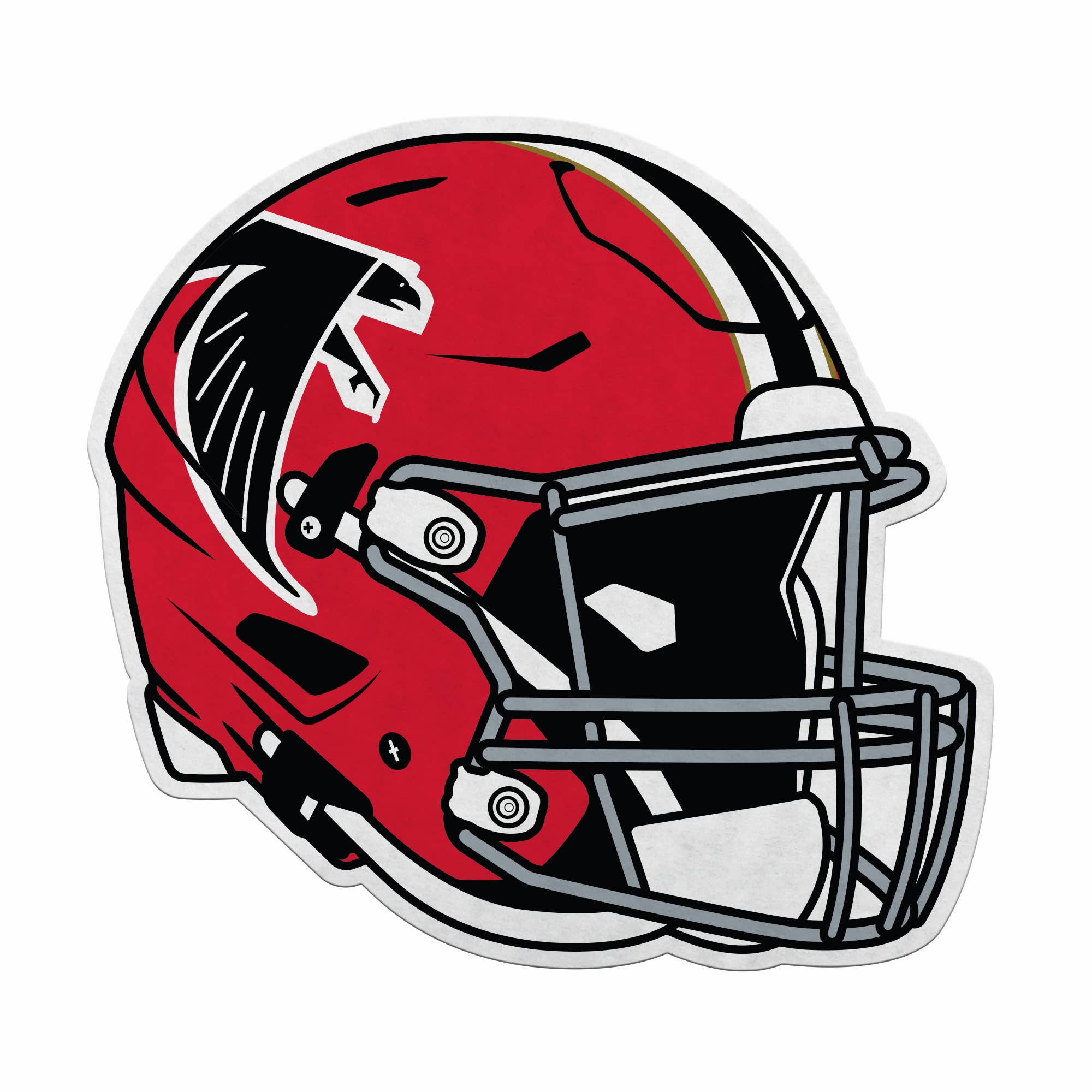 Rico Industries - Wholesale Sign - NFL Football Atlanta Falcons 3D Helmet Shape Cut Pennant0