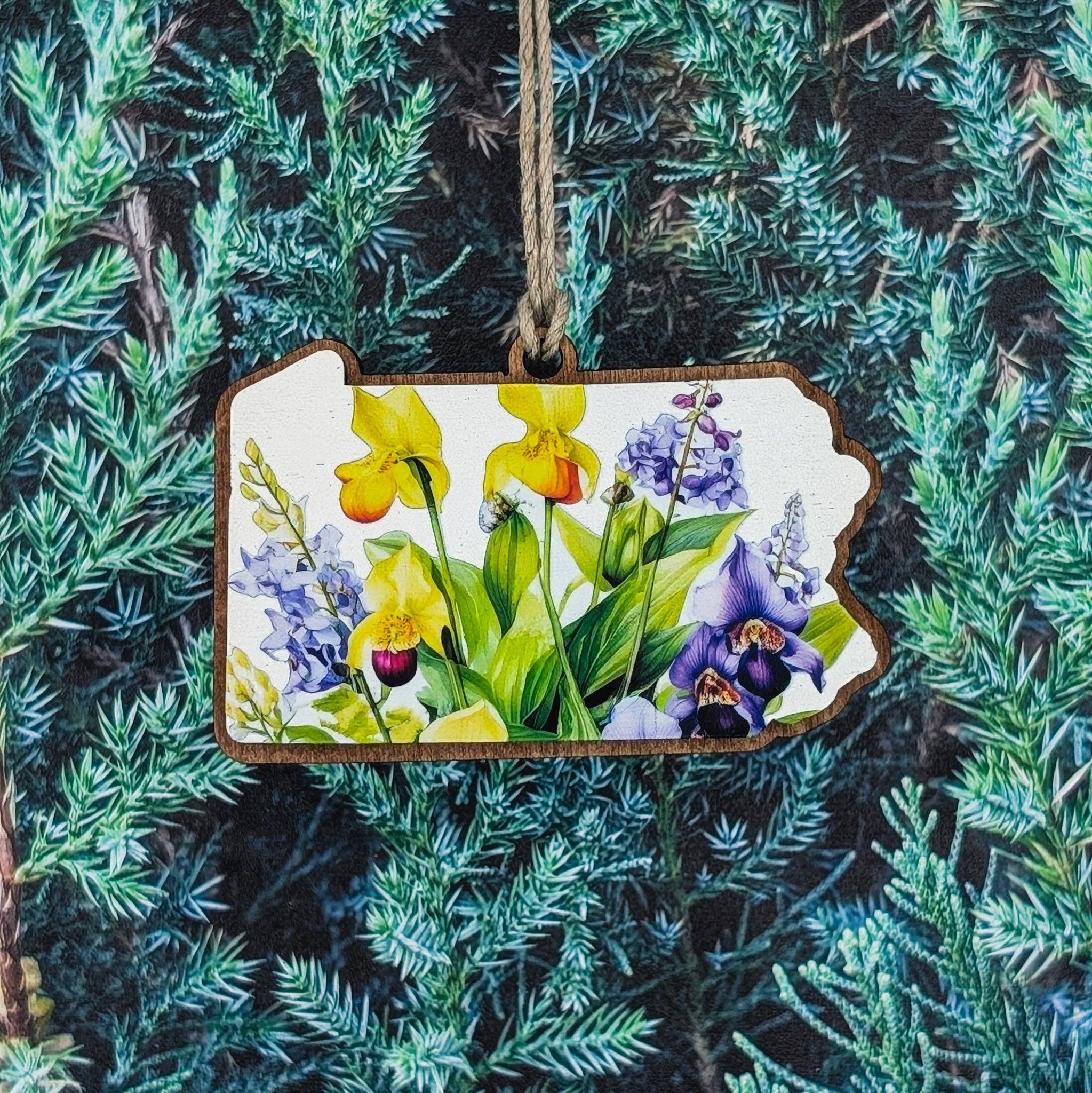 The Little Ornament Shop - Wholesale Ornament - Pennsylvania Mountain Sunrise Ornament4