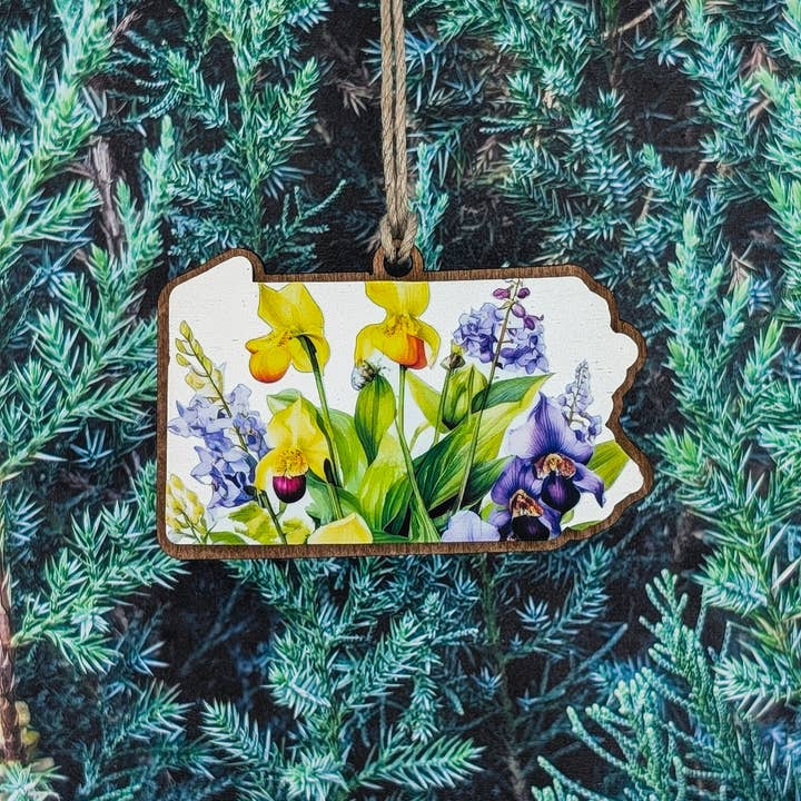 The Little Ornament Shop - Wholesale Ornament - Pennsylvania Mountain Sunrise Ornament4