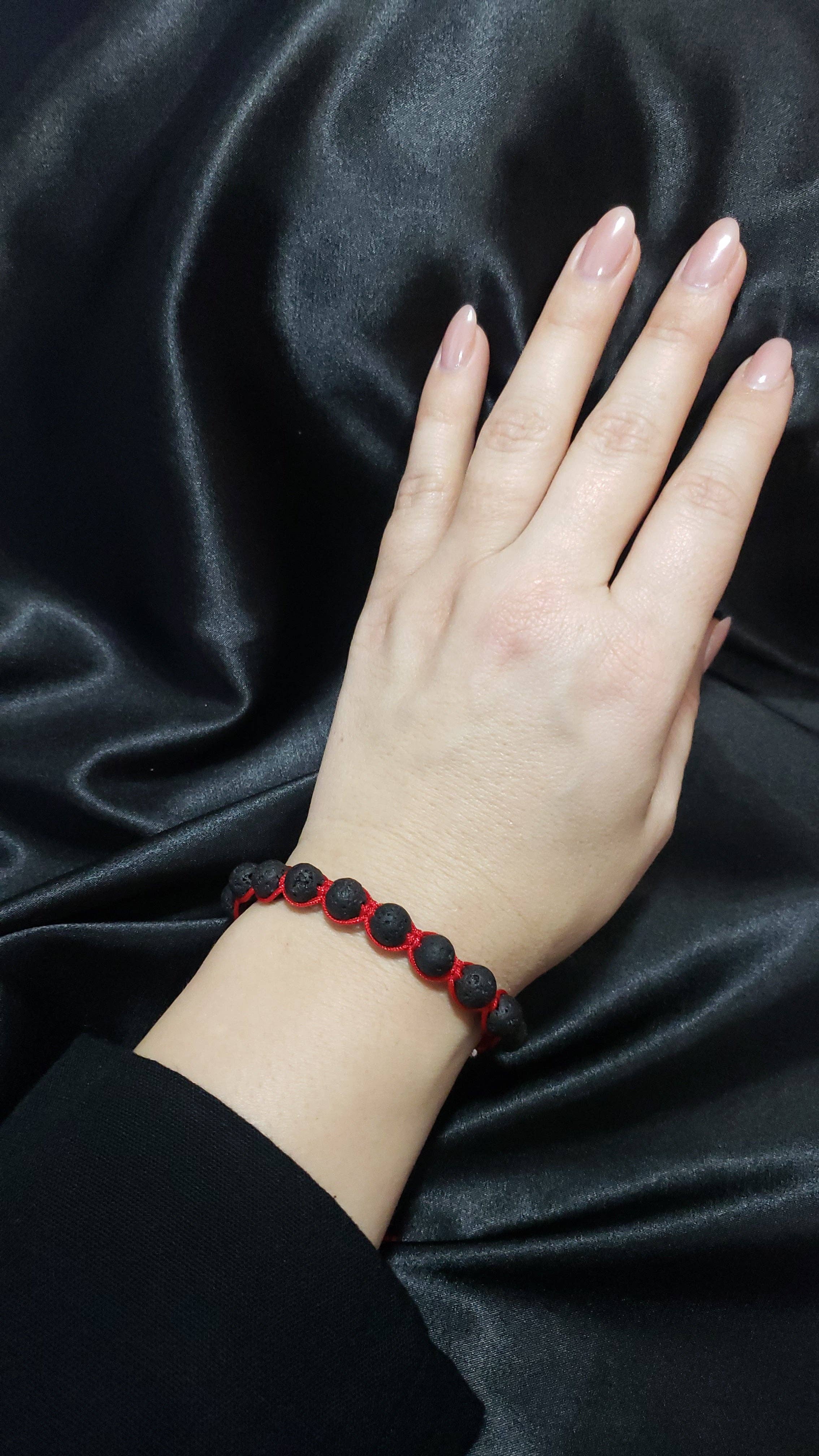 The Bijoux Collective – wholesale Beaded bracelet – Corals & Lava Stone Bracelet - B101