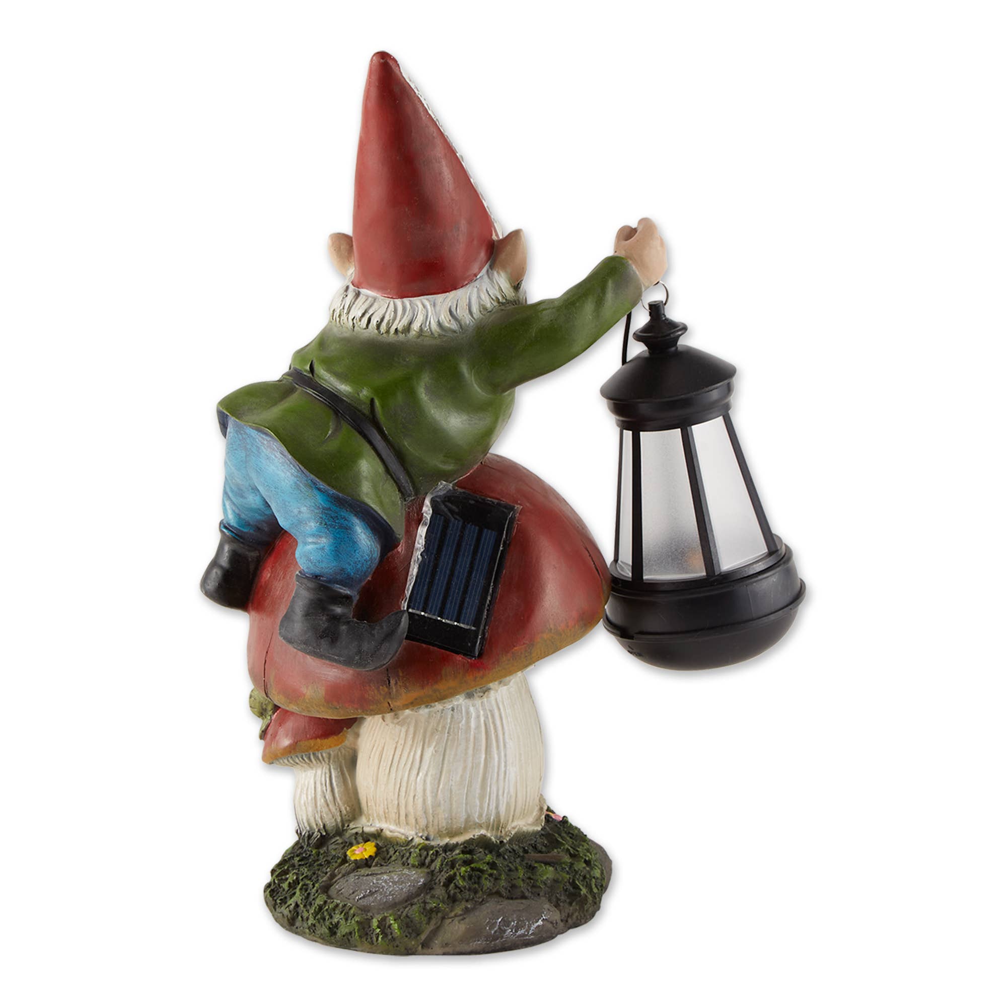 Zingz Home - Wholesale Outdoor Ornament/Decor - Gnome On Mushroom Solar Statue3