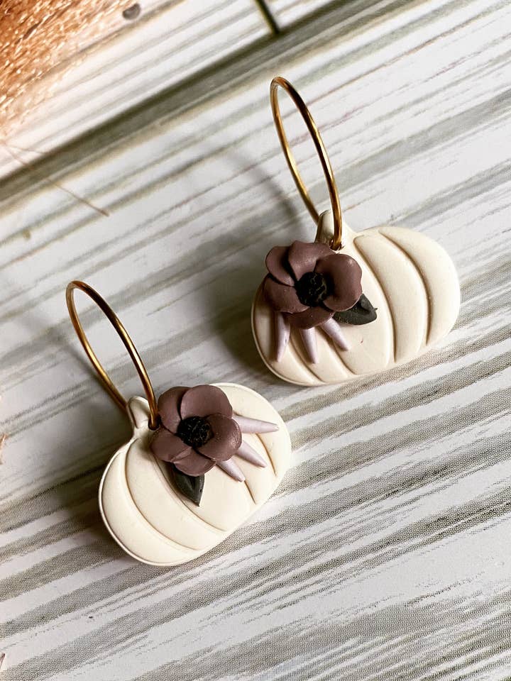 Pumpkin with flowers for wholesale by FS Bennett Design