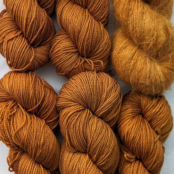 Fermi, Hand Dyed Yarn 4-pack for wholesale by The Ginger Needle