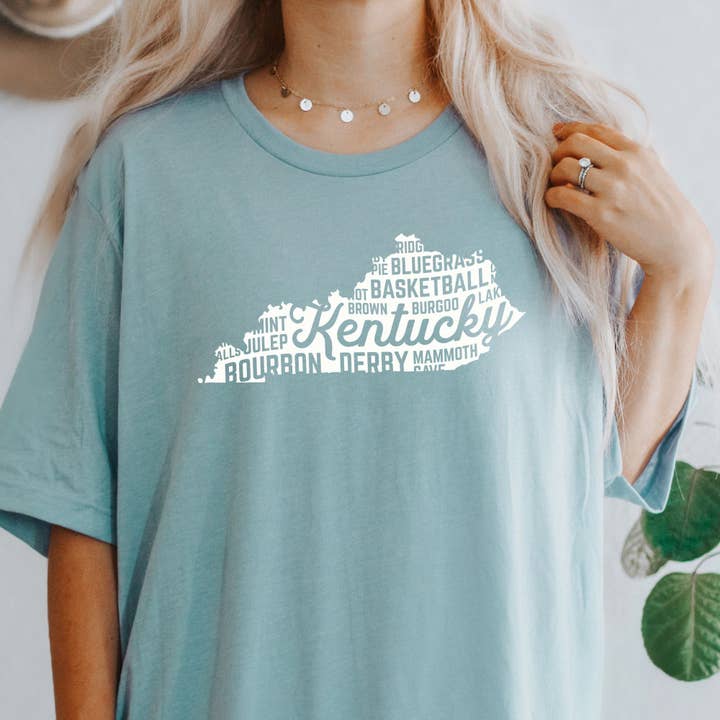McCarty Branch Company - Venta al por mayor Camiseta serigrafiada - Unisex - Kentucky - Amor del Estado - Camiseta Graphic3