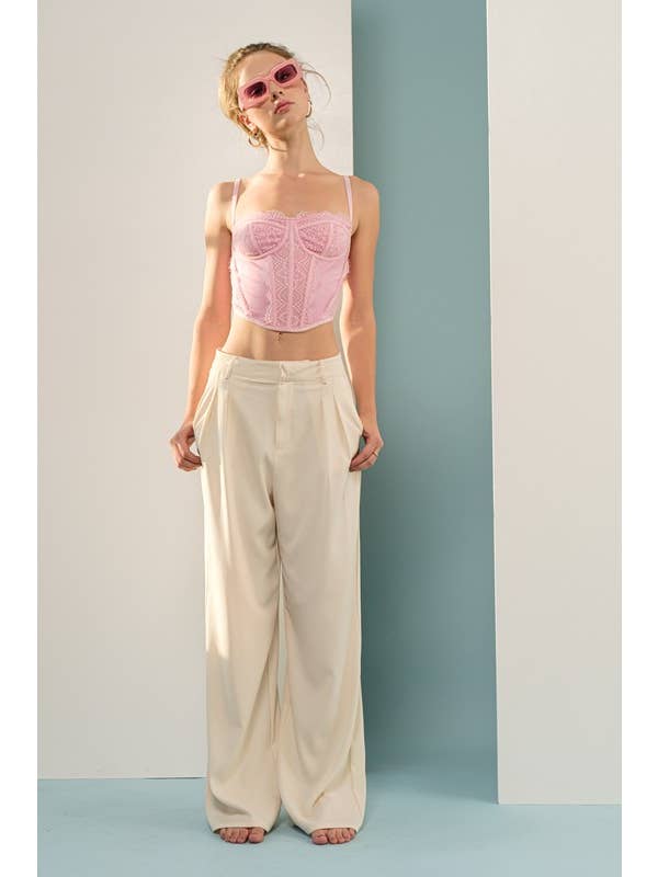 Papermoon - Wholesale Corset - Women's - PT16748 - Lyric Lace Detailed Mesh Corset Top7