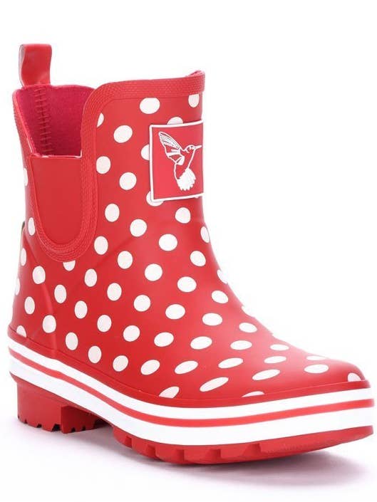 Evercreatures Polka Dot Meadow Ankle Wellies for wholesale by Evercreatures