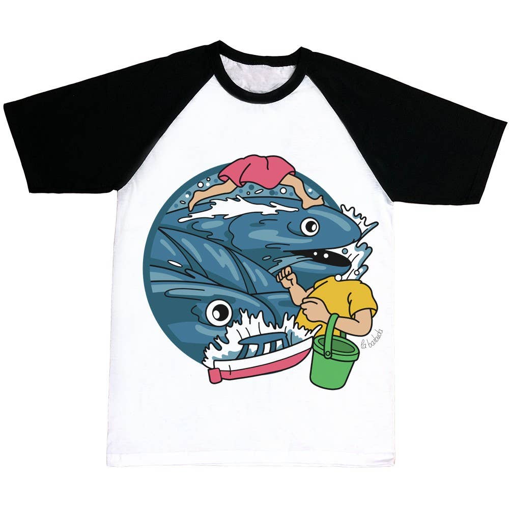 La Barbuda - No U.S. custom fees - Wholesale Screen Printed T-Shirt - Unisex - Ponyo Fishes T-Shirt By La Barbuda0