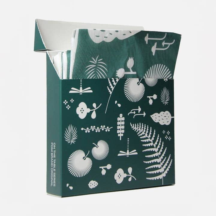 PDM Brand - Wholesale Dinner & cloth napkin - Napkin – Hortus Pattern in Emerald Green0