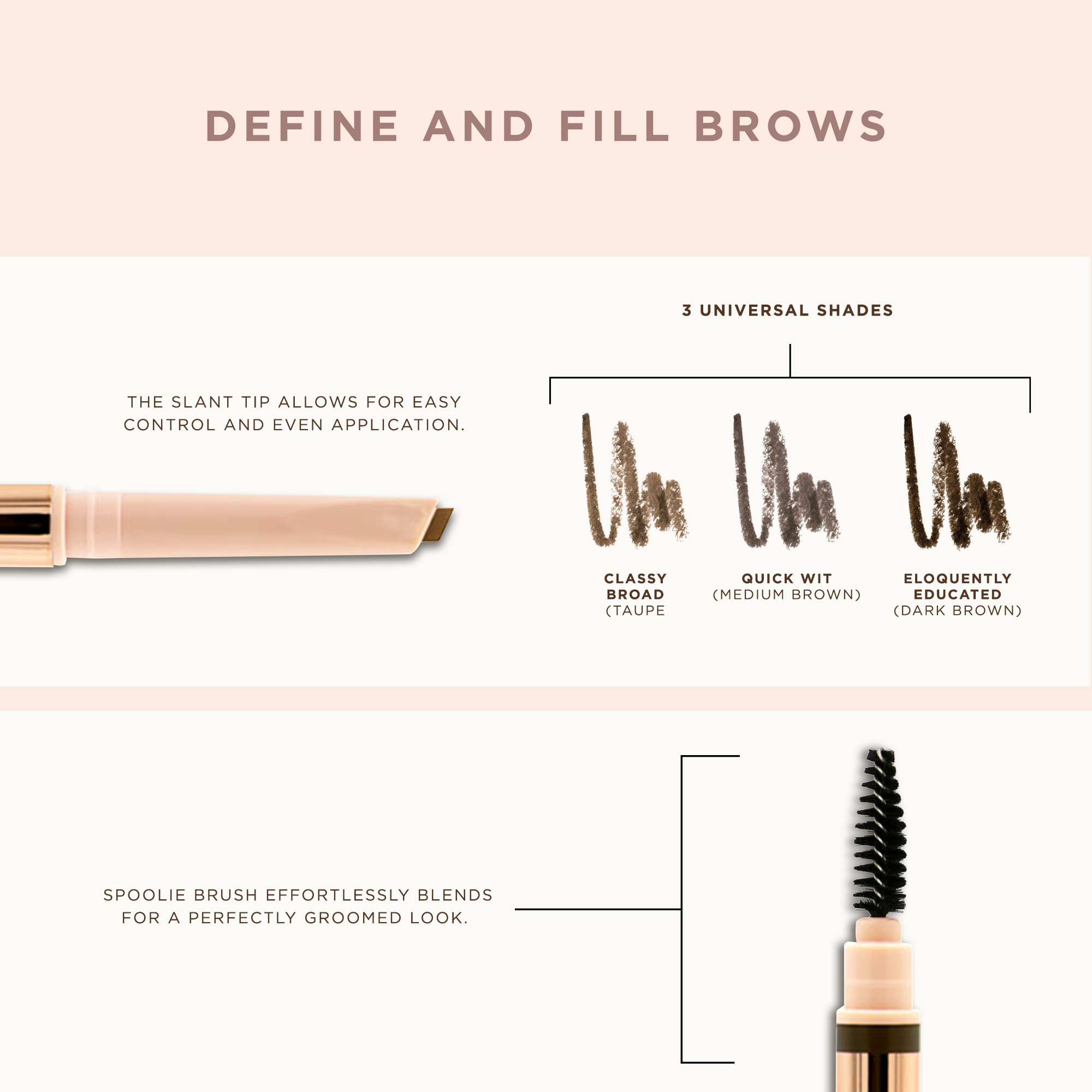 Blinc Cosmetics - Wholesale Eyebrow Pencil/Filler - PRETTY VULGAR Defined Brilliance: Eyebrow Pencil4