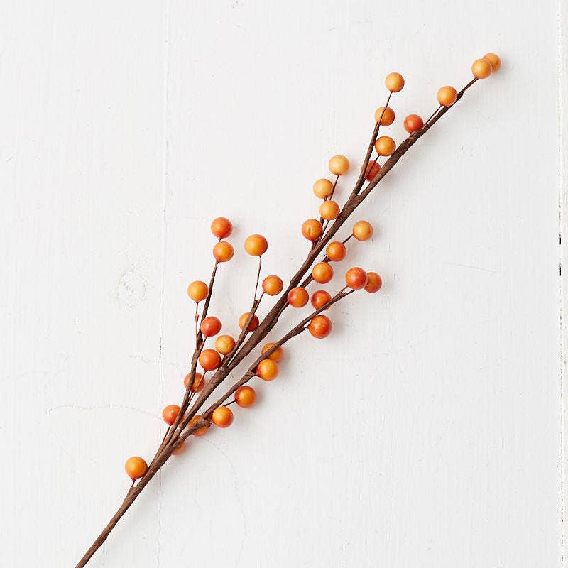 Factory Direct Craft - Wholesale Artificial Flowers - 17" Autumn Orange Artificial Berry Spray5