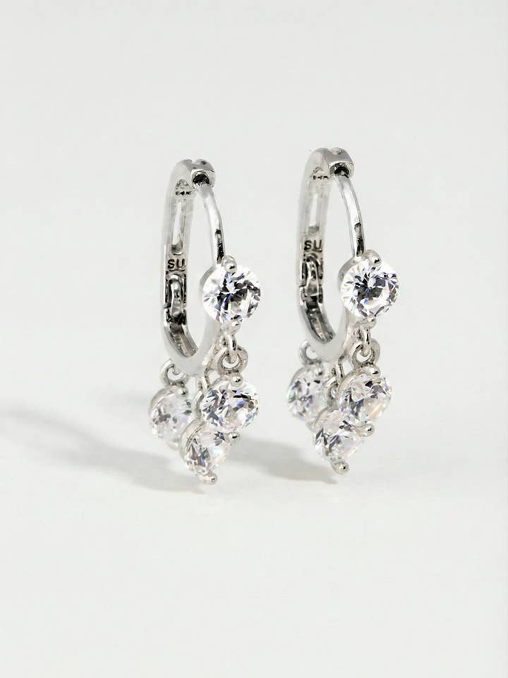 HUGGIES DE DIAMANTES FLUTUANTES por atacado de Native Gem