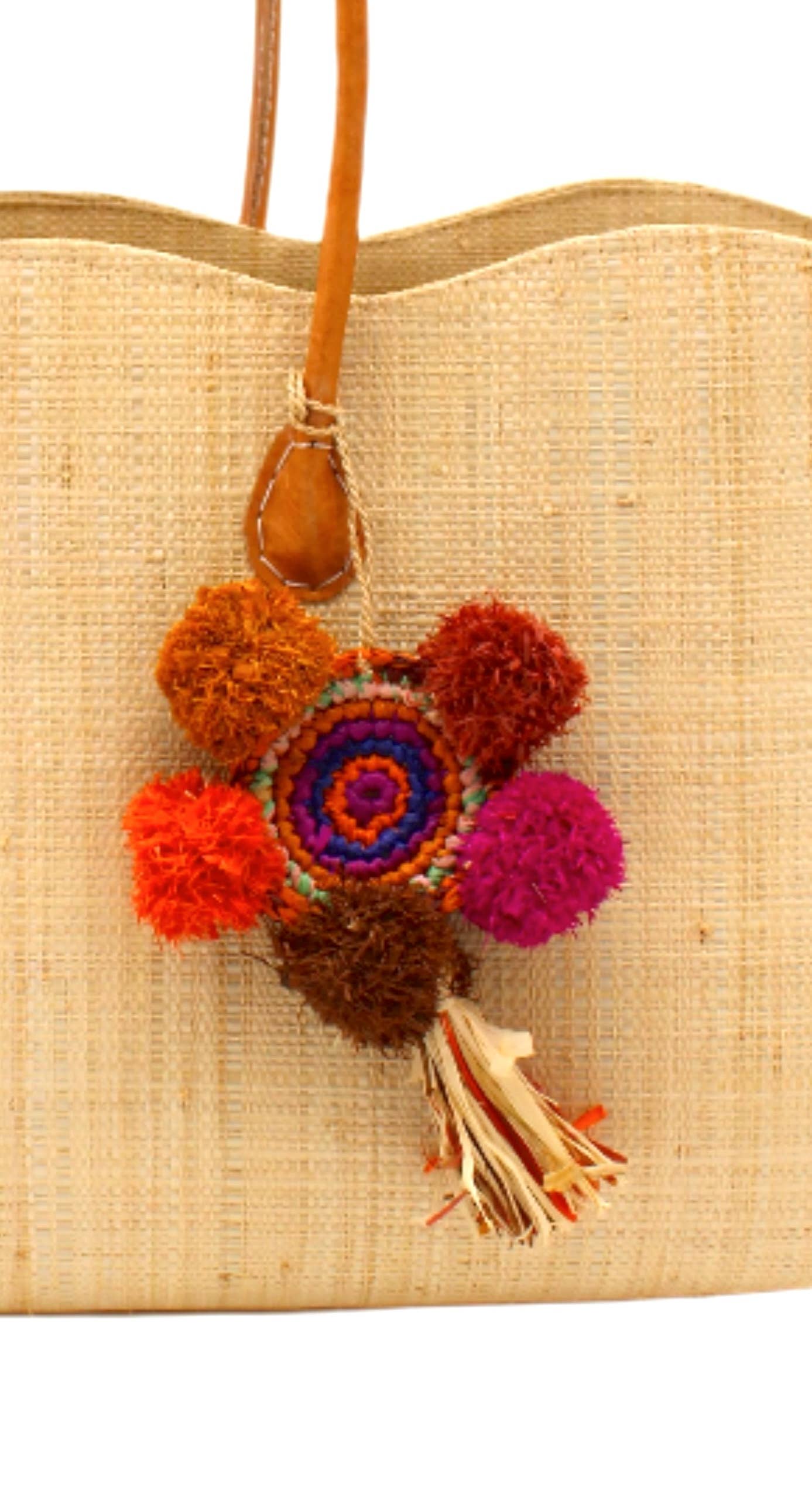 Shebobo - Wholesale Dream Catcher - Dreamcatcher Raffia Pompom & Tassel Charm Embellishment2