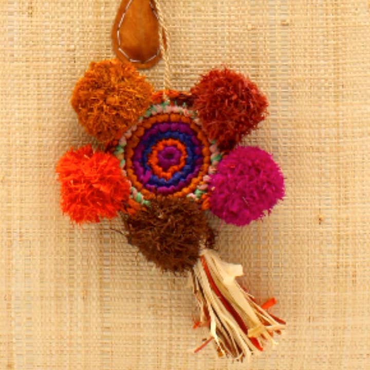 Shebobo - Wholesale Dream Catcher - Dreamcatcher Raffia Pompom & Tassel Charm Embellishment2