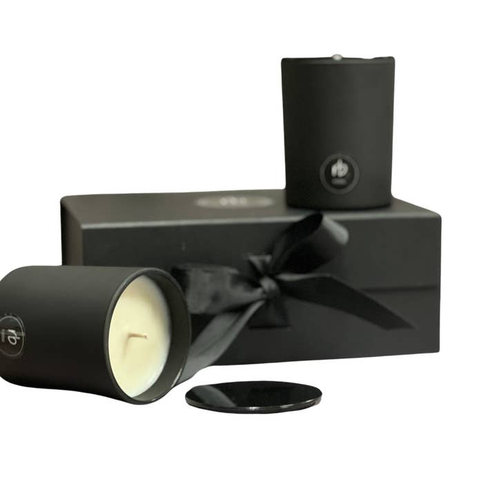 Rosbas Candles Gift Set - Scented - Soy Wax - Black Jars, 7 oz ea. for wholesale by rosbas, llc