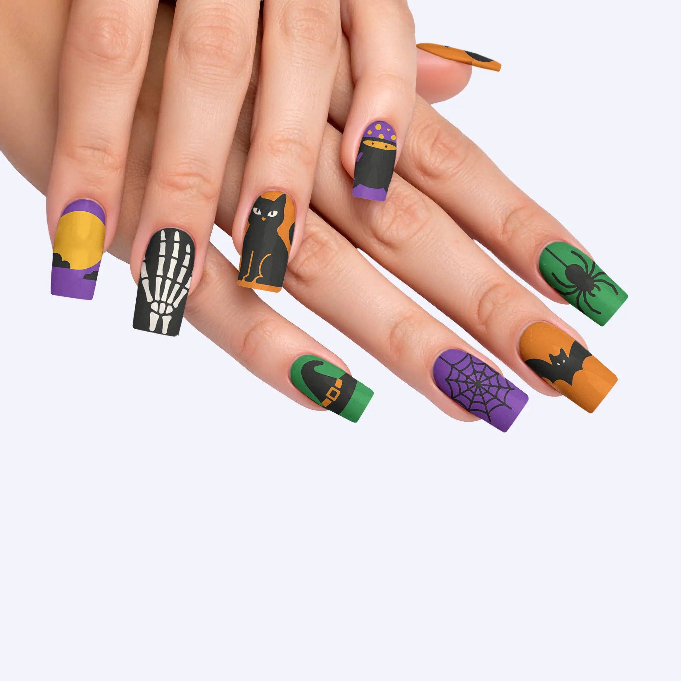 FYNE BODY - Wholesale Press-on/fake nails - Eclipse Enchantment Black Halloween Press-On Nails44