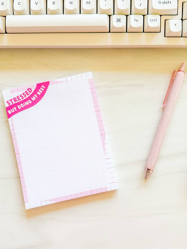 Stressed But Doing My Best Notepad for wholesale by The Good Teacher Co